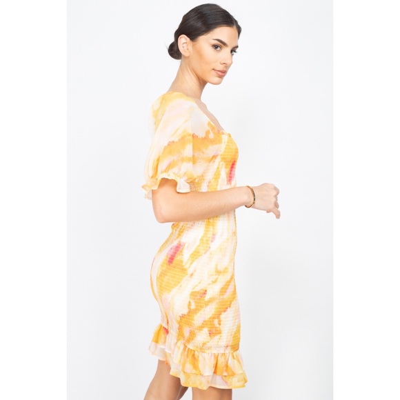 Yellow Mini Dress - Picture 2 of 4